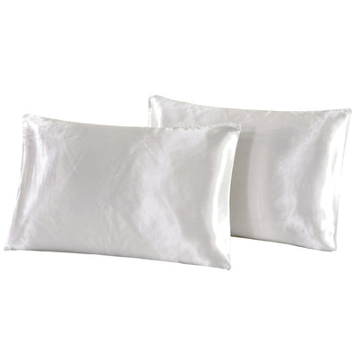 Bedding Pillowcase Pure Color Simple Satin Imitation Silk Pillowcase