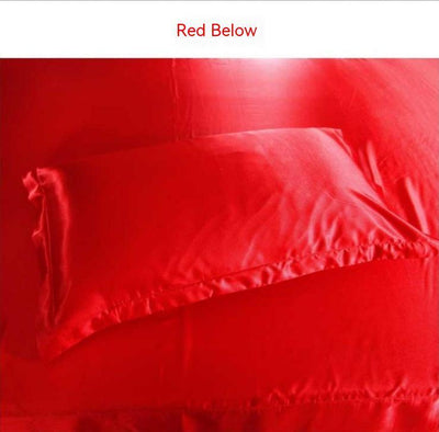 Silk Satin Solid Color Pillowcase