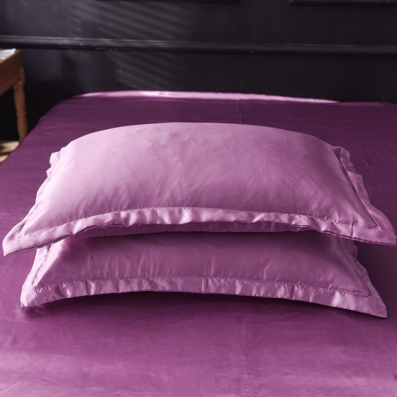 Silk Satin Solid Color Pillowcase