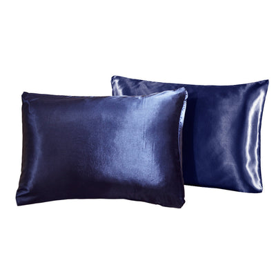 Bedding Pillowcase Pure Color Simple Satin Imitation Silk Pillowcase