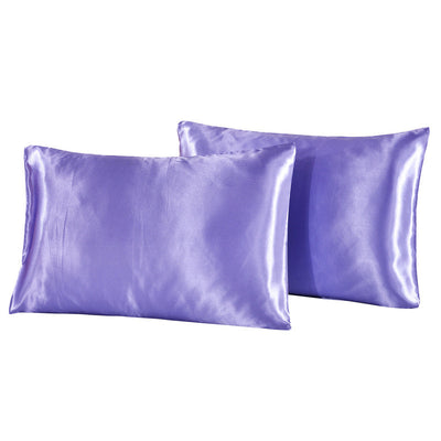 Bedding Pillowcase Pure Color Simple Satin Imitation Silk Pillowcase