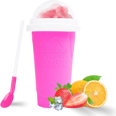 Slushy , Slushie Maker Squeeze, Tik Tok Quick Smoothies Cup, Insta Slushy Maker Cup With And Straws For & Adult