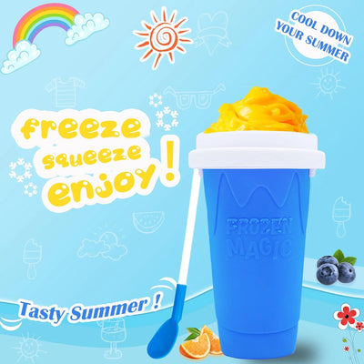 Slushy , Slushie Maker Squeeze, Tik Tok Quick Smoothies Cup, Insta Slushy Maker Cup With And Straws For & Adult