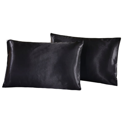 Bedding Pillowcase Pure Color Simple Satin Imitation Silk Pillowcase