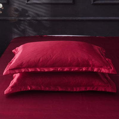 Silk Satin Solid Color Pillowcase