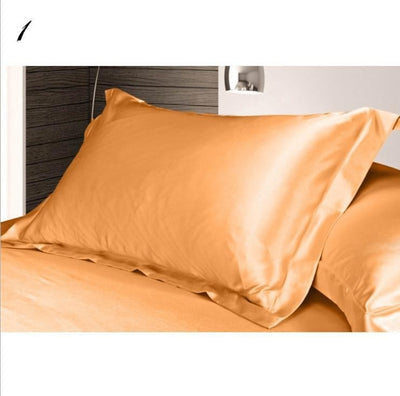 Silk Satin Solid Color Pillowcase