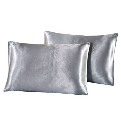 Bedding Pillowcase Pure Color Simple Satin Imitation Silk Pillowcase